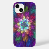 花カラフルサイケデリック抽象芸術フラクタル Case-Mate iPhoneケース (裏面)