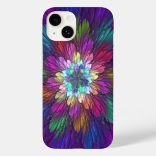 花カラフルサイケデリック抽象芸術フラクタル Case-Mate iPhone 14ケース