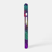 花カラフルサイケデリック抽象芸術フラクタル iPhone 16ケース (左側面)