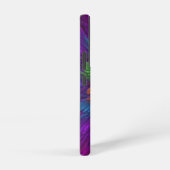 花カラフルサイケデリック抽象芸術フラクタル SAMSUNG GALAXYケース (右側面)