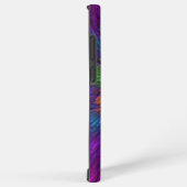 花カラフルサイケデリック抽象芸術フラクタル SAMSUNG GALAXYケース (右側面)