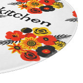 花カラフルスペインの編集可能文字 カッティングボード (角)