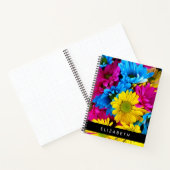 花カラフルデイジーボホお名前 ノートブック (内部)