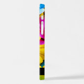 花カラフルデイジーボホお名前 iPhoneケース (左側面)