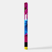 花カラフルデイジーボホお名前 iPhoneケース (右側面)