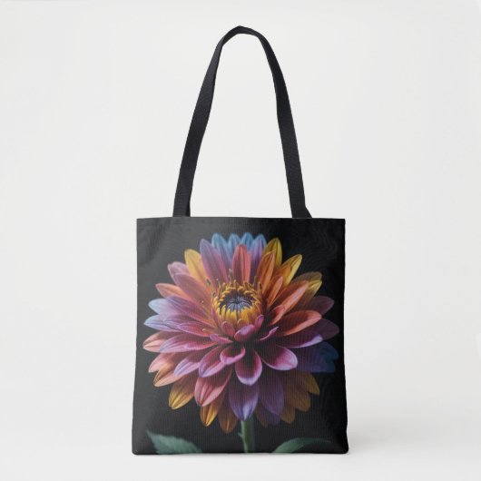 花カラフルトート トートバッグ (正面)