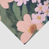 花カラフルピンク素敵な贈り物ラベル 薄葉紙 (詳細)