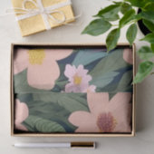 花カラフルピンク素敵な贈り物ラベル 薄葉紙 (ギフト)