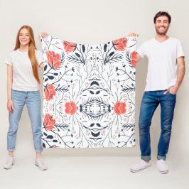 花カラフルフリースブランケット フリースブランケット