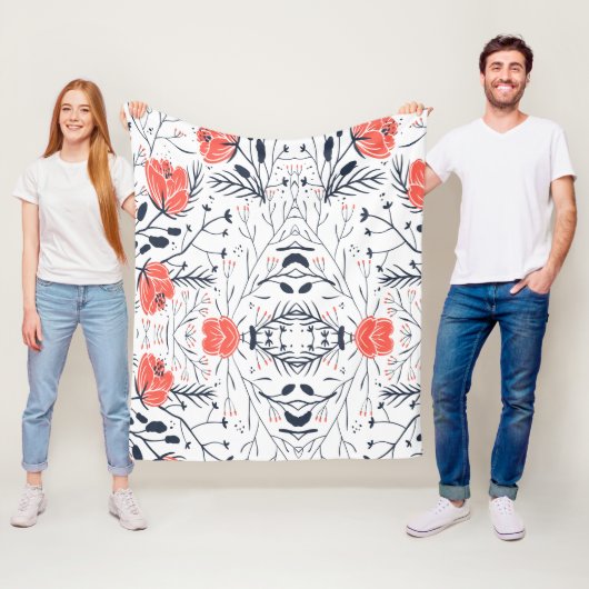 花カラフルフリースブランケット フリースブランケット (インサイチュ)