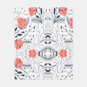 花カラフルフリースブランケット フリースブランケット (正面)