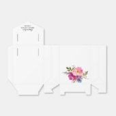 花カラフルブライダルシャワーお願い箱 フェイバーボックス (折り畳みなし)