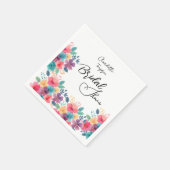 花カラフルブライダルBash スタンダードカクテルナプキン (角)