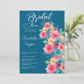 花カラフルブライダルBash 招待状 (スタンド正面)