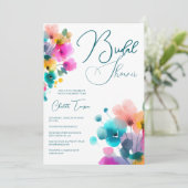 花カラフルブライダルBash 招待状 (スタンド正面)