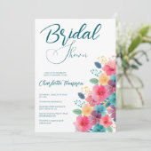 花カラフルブライダルBash 招待状 (スタンド正面)