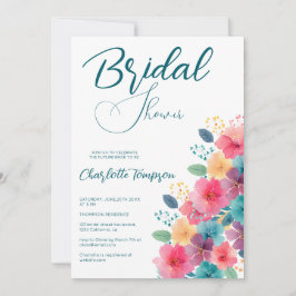 花カラフルブライダルBash 招待状