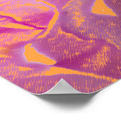 花カラフルプリント ポスター (角)