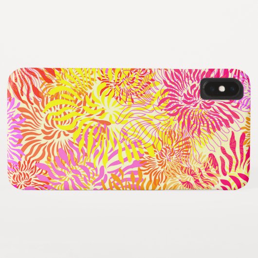 花カラフルプリント Case-Mate iPhoneケース (裏面(横))