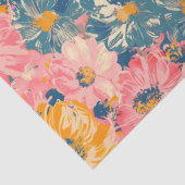 花カラフルモダン花柄 薄葉紙 (詳細)