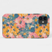 花カラフルモダン花柄 Case-Mate iPhoneケース (裏面(横))