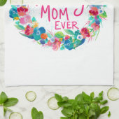 花カラフルリース最高のF*Kママ キッチンタオル (折り畳み)