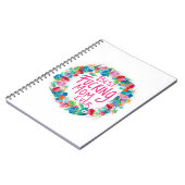 花カラフルリース最高のF*Kママ ノートブック (左側)