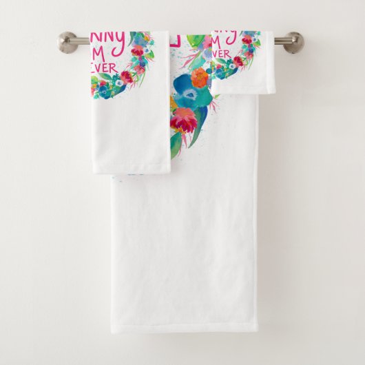 花カラフルリース最高のF*Kママ バスタオルセット (インサイチュ)