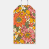 花カラフルレトロヴィンテージありがとう ギフトタグ (裏面)