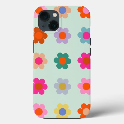 花カラフルヴィンテージフローラ Case-Mate iPhoneケース (裏面)