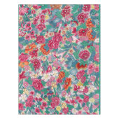 花カラフル中国の柄 テーブルクロス (正面)