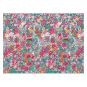 花カラフル中国の柄 テーブルクロス (正面(横))