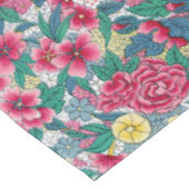 花カラフル中国の柄 テーブルクロス (アングル)