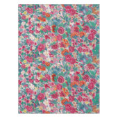 花カラフル中国の柄 テーブルクロス (正面)