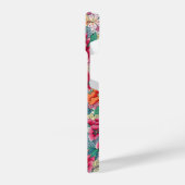 花カラフル中国の柄 iPhoneケース (左側面)