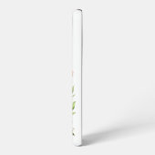 花カラフル付きステンドグラス蝶 SAMSUNG GALAXYケース (左側面)