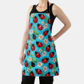 花カラフル付きラディバグ模様 エプロン (インサイチュ)