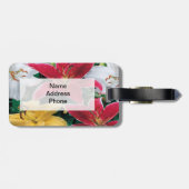 花カラフル付き荷札 ラゲッジタグ (裏面横)