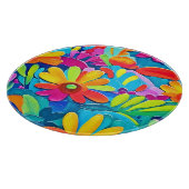 花カラフル力絵を描 カッティングボード (角)