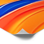 花カラフル力絵を描 ポスター (角)