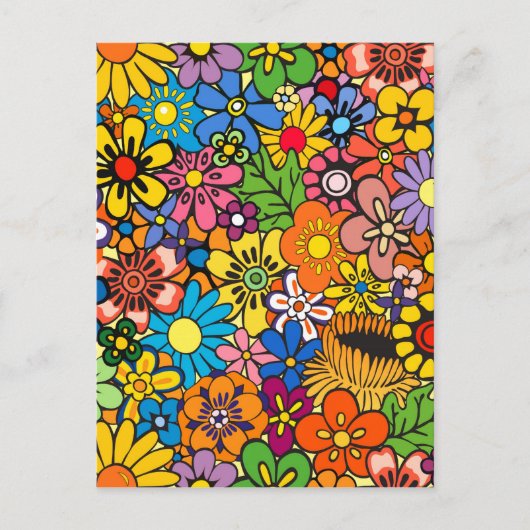 花カラフル力 ポストカード (正面)