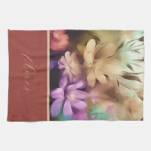 花カラフル台所用タオル キッチンタオル (横)