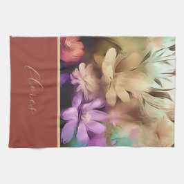 花カラフル台所用タオル キッチンタオル