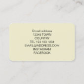 花カラフル名刺 名刺 (裏面)