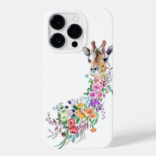 花カラフル咲きキリンiPhoneケース絵画ズ Case-Mate iPhoneケース (裏面)