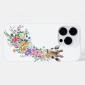 花カラフル咲きキリンiPhoneケース絵画ズ Case-Mate iPhoneケース (裏面 (横))