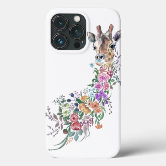 花カラフル咲きキリンiPhoneケース絵画ズ Case-Mate iPhoneケース (裏面)