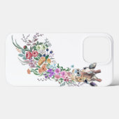 花カラフル咲きキリンiPhoneケース絵画ズ Case-Mate iPhoneケース (裏面 (横))
