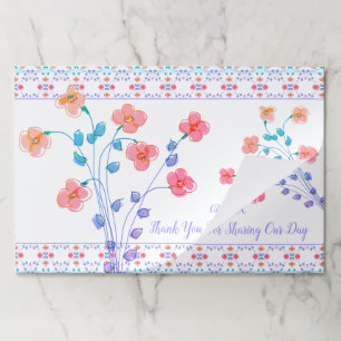 花カラフル咲きデザイナーテーブルデコール ペーパーパッド