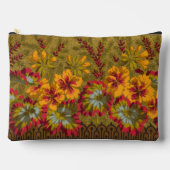 花カラフル咲きナスタウムズベリーと小枝 アクセサリーポーチ (正面)